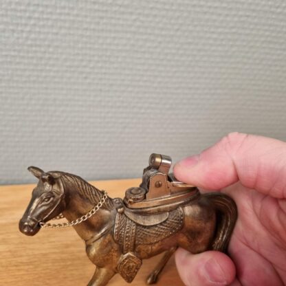 Fransk vintage bordlighter - hest - Image 4