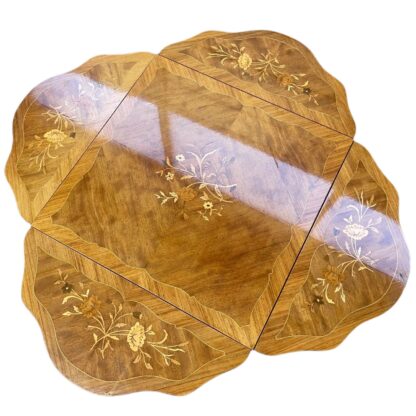 Gammelt klapbord i rosentræ - Billede 4