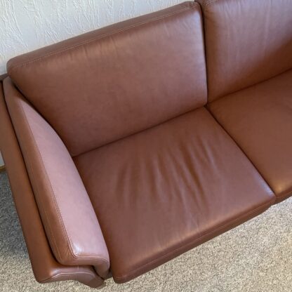 Lædersofa 2 pers. og 1 lænestol - Billede 2