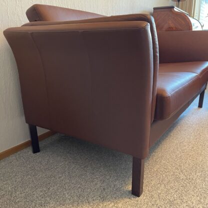 Lædersofa 2 pers. og 1 lænestol - Billede 4