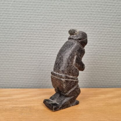 Inuit figur i fedtsten - Grønland - Billede 2