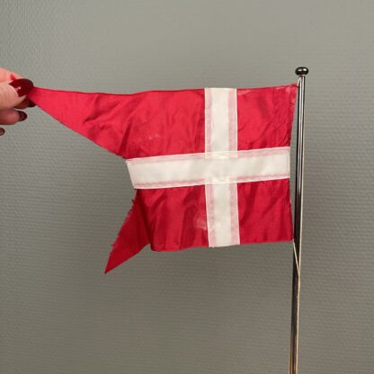 Bordflag i sølvplet - Dannebrog - Billede 3