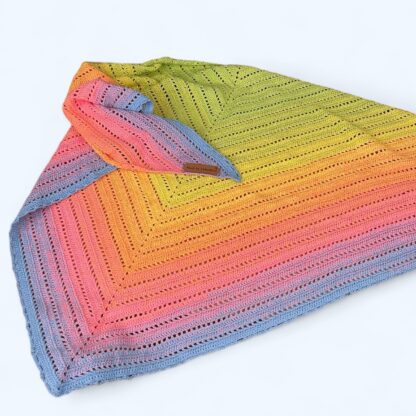 Hæklet tørklæde multicolor - Image 2