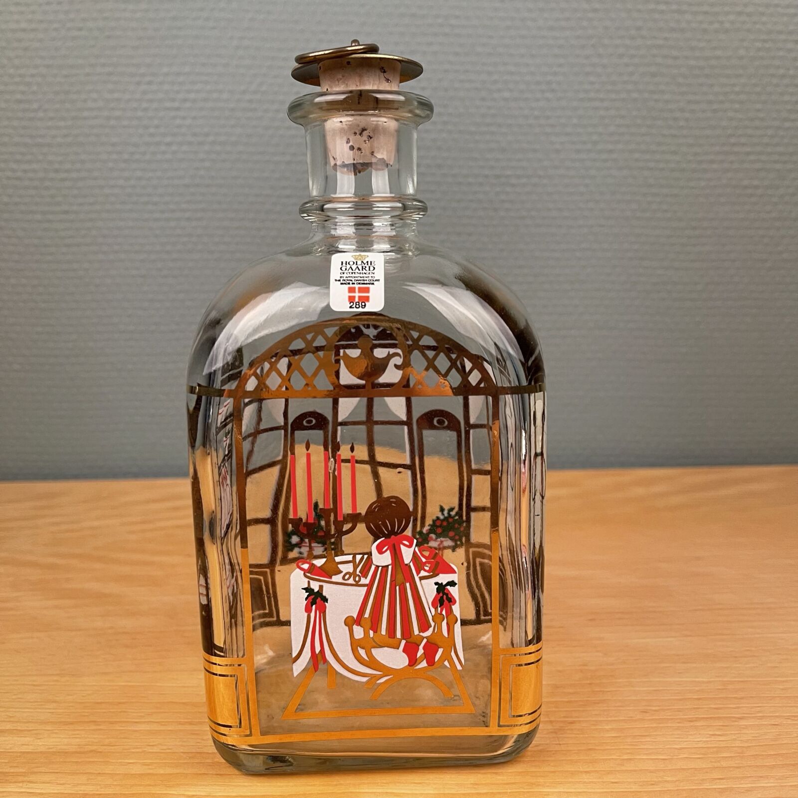 Holmegaard juleflaske 1990 - Villa og Vejbod