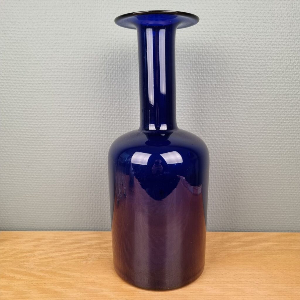 Otto Brauer vase 36,5cm - Holmegaard - kobolt