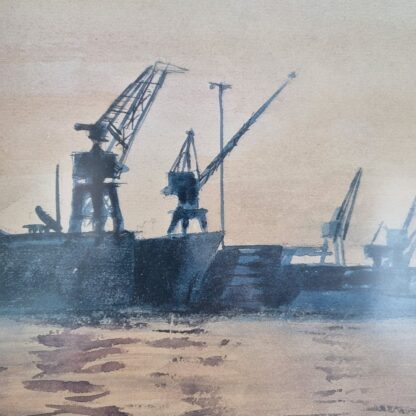 Bo Bonfils - litografisk tryk - Svendborg Skibsværfts flydedok - Image 2