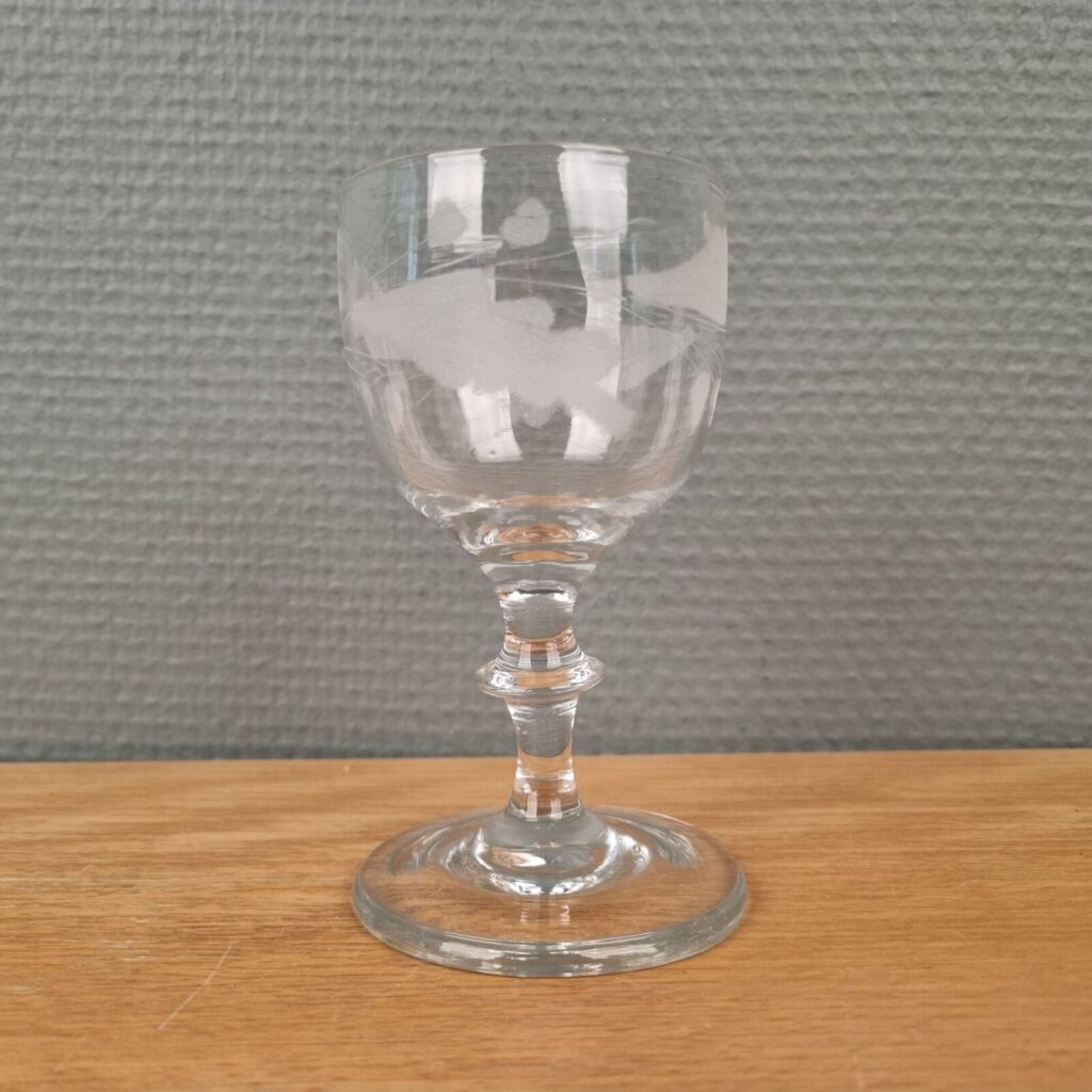 Egeløvsglas, Holmegaard, 1800-tallet, 11,5cm