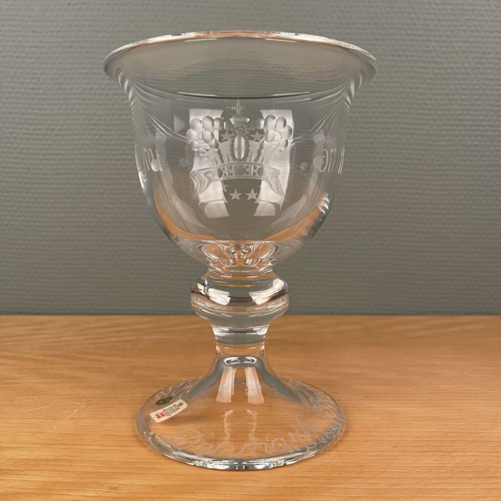 Holmegaard pokal ‘Denmark greets America 1776-1976’