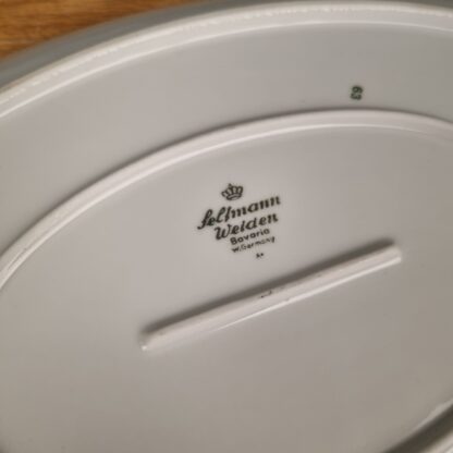 Stort tysk porcelænsfad med julemand - Image 3