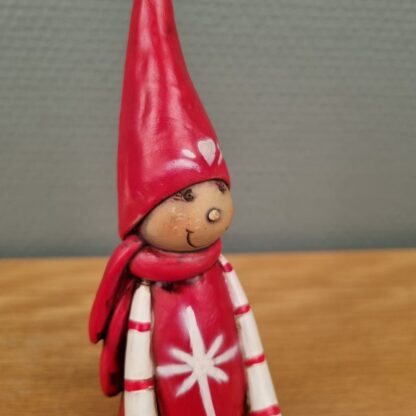 Lille nisse med kertestage - kunstmateriale - Image 2