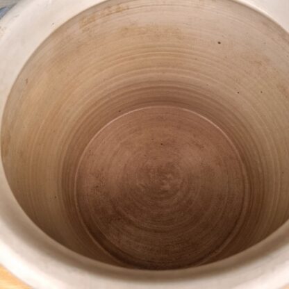 Stor saltglaseret krukke - 27cm i diameter - Image 4