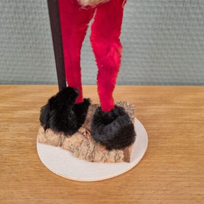 Gammel piberenser nisse i flot stand - 23cm - Image 3