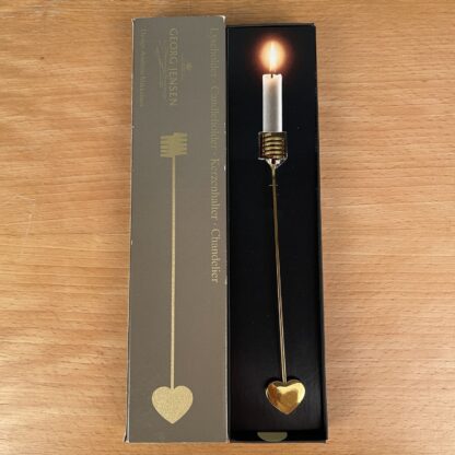 Georg Jensen lysholder Hjerte 1990