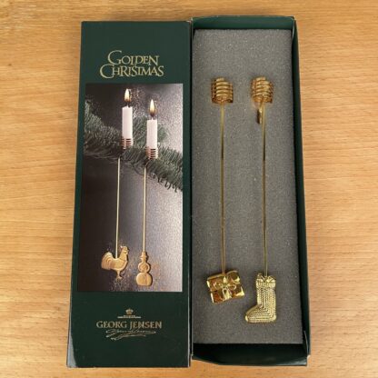 2 Georg Jensen lysholdere Gave og Julesok