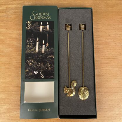 2 Georg Jensen lysholdere Egern og Valnød