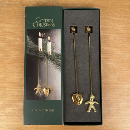 2 Georg Jensen lysholdere Garnnisse og Æble