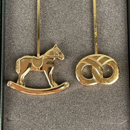 2 Georg Jensen lysholdere Gyngehest og Kringle - Image 2