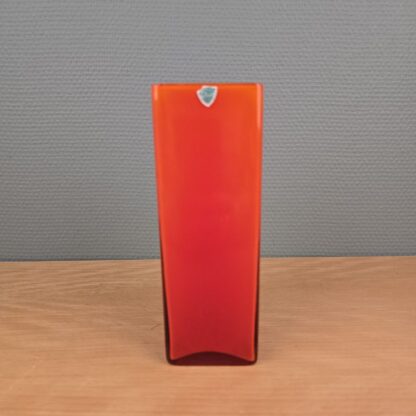 Orange glas vase 17,5cm