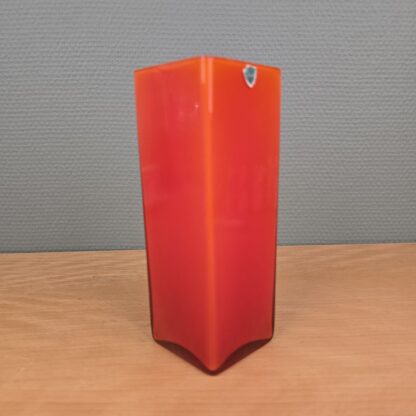 Orange glas vase 17,5cm - Image 2