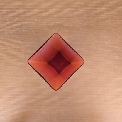 Orange glas vase 17,5cm - Image 3