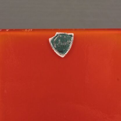 Orange glas vase 17,5cm - Image 5