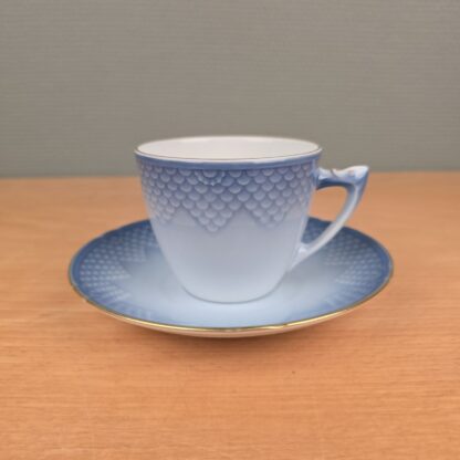 Bing & Grøndahl Blå tone kaffe- og underkop nr. 305