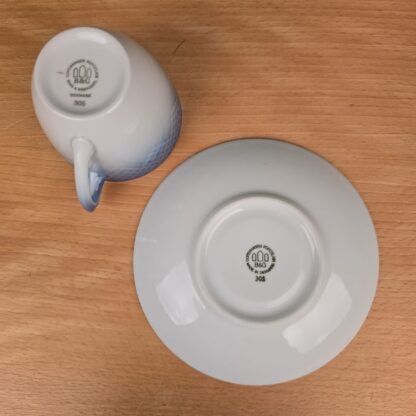 Bing & Grøndahl Blå tone kaffe- og underkop nr. 305 - Image 3