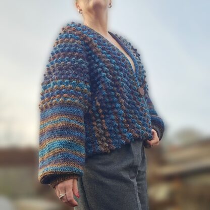 Bubblehæklet sweater str. M/L - Image 4