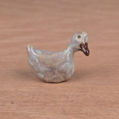 Miniature keramik gås 4cm - #1