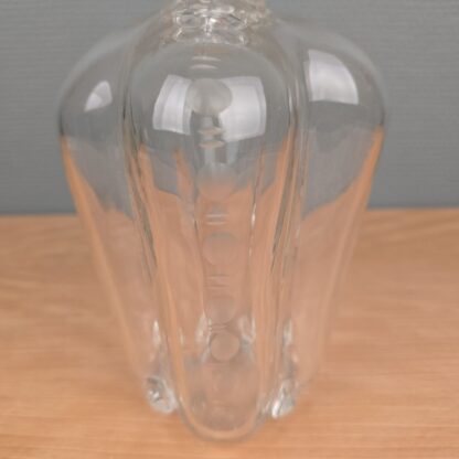 Antik glaskaraffel med slibninger 23cm - Image 3