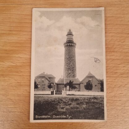 Postkort - Dueodde Fyr, Bornholm - 1951, frankeret
