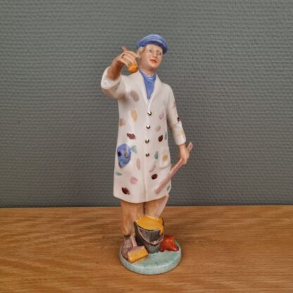 Tysk porcelænsfigur af maler - Lippelsdorf