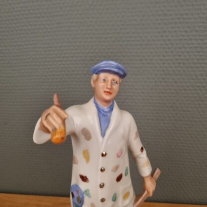 Tysk porcelænsfigur af maler - Lippelsdorf - Image 2