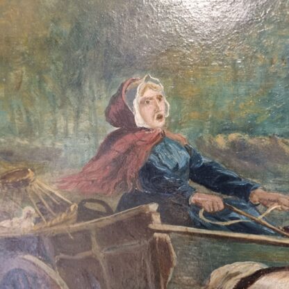 Engelsk kunstner - olie på lærred - Hesteekvipage - ca. 1880 - Image 3