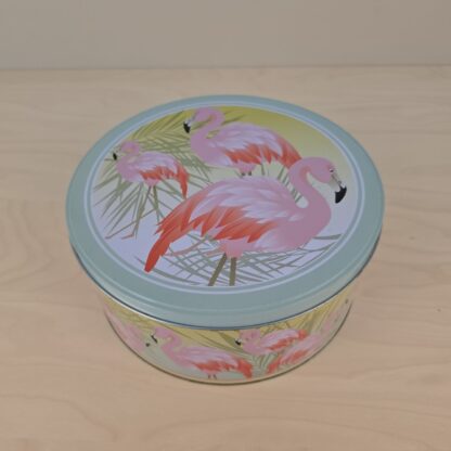 Kagedåse med Flamingoer