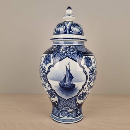 Villeroy & Boch - stor lågkrukke med Delft-dekor - 36cm
