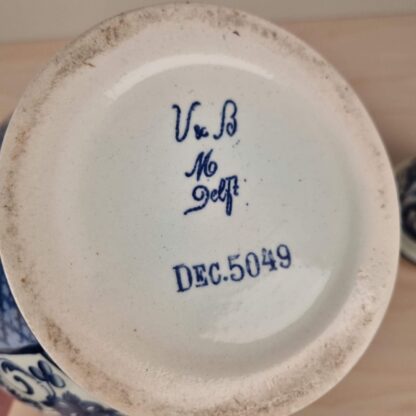 Villeroy & Boch - stor lågkrukke med Delft-dekor - 36cm - Image 3