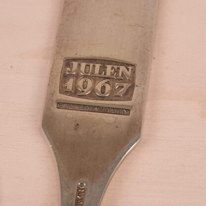 Anton Michelsen juleske 1967 - forgyldt sterlingsølv - Image 4
