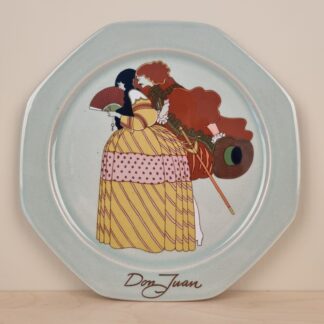 Höganäs tallerken "Don Juan" designet af Åke Arenhill