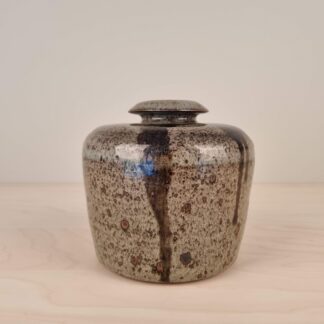 Johan Thunell vase i stentøj - grå og brune nuancer - 14cm