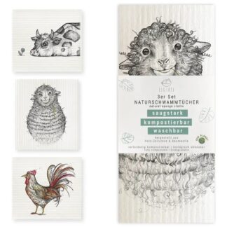 Ligarti skum karklude 3 stk - Bondegården