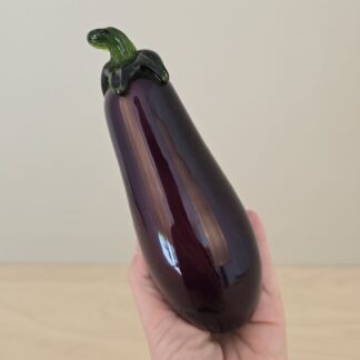 Glas frugt - aubergine