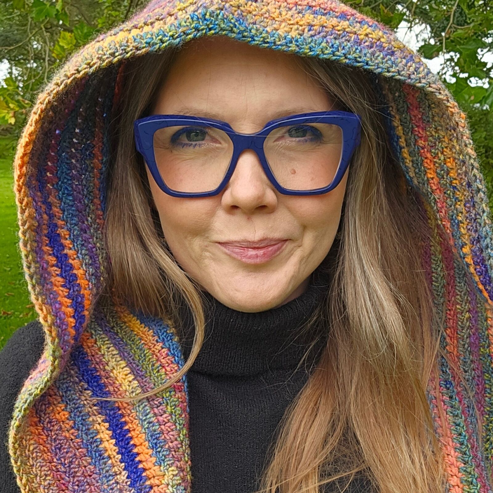 Hæklet Al'h'ette / hætte-tørklæde - Billede 4