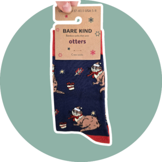 BARE KIND voksen sokker med dyr - Jule Odder str. 40,5-47