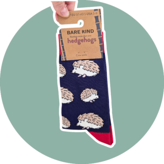 BARE KIND voksen sokker med dyr - Pindsvin str. 37-40,5