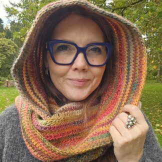 Hæklet Al'h'ette / hætte-tørklæde