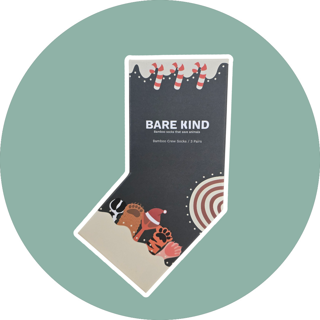 BARE KIND voksen julesokker - 3pak Julepindsvin, Jule højlandskvæg og Juleskildpadde str. 37-40,5 - Billede 3