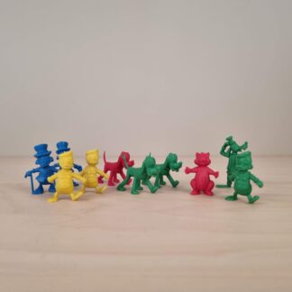 10 Disney figurer i plast - 1970erne