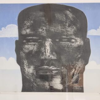 Litografi af Alf Olsson - "Huvud" - nr. 118/260, 1970