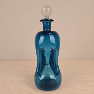 Holmegaard Klukflaske blå 24cm